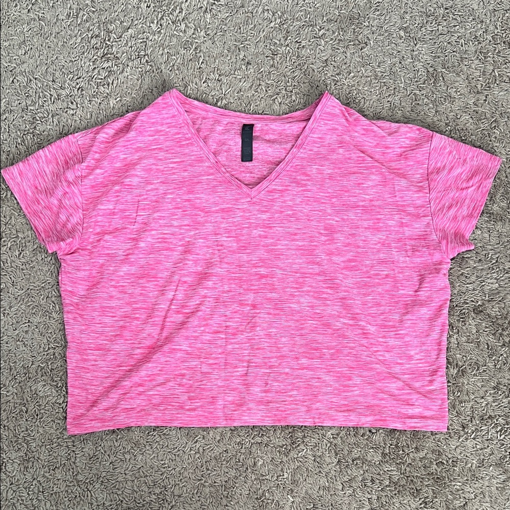 Kyodan Pink V-Neck Crop Top